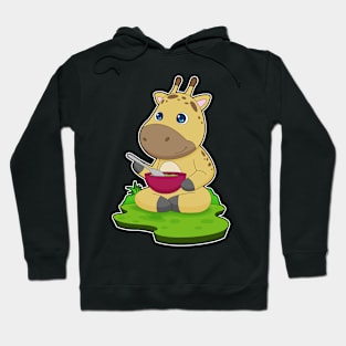 Giraffe Food Bowl Hoodie